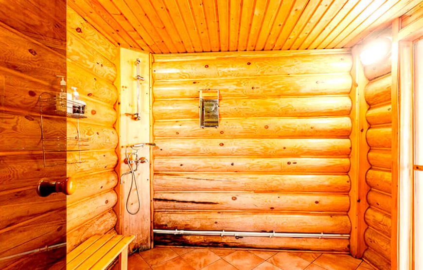 Баня на берегу Вуоксы с пляжем и горячей купелью