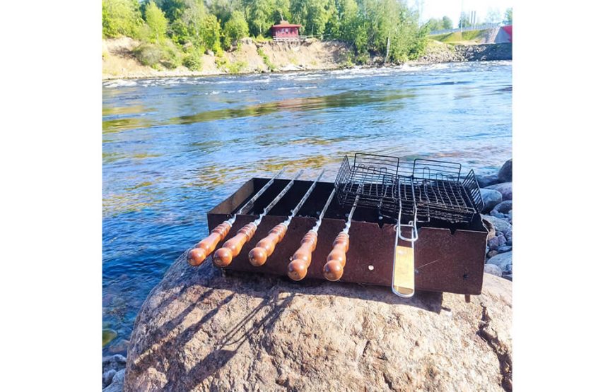 Баня на берегу Вуоксы с пляжем и горячей купелью